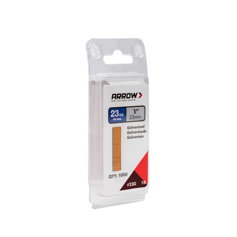 Arrow Fastener Arrow 23G25-1K Arrow 1-Inch Pin Nail, 1000-Pack - Image 2